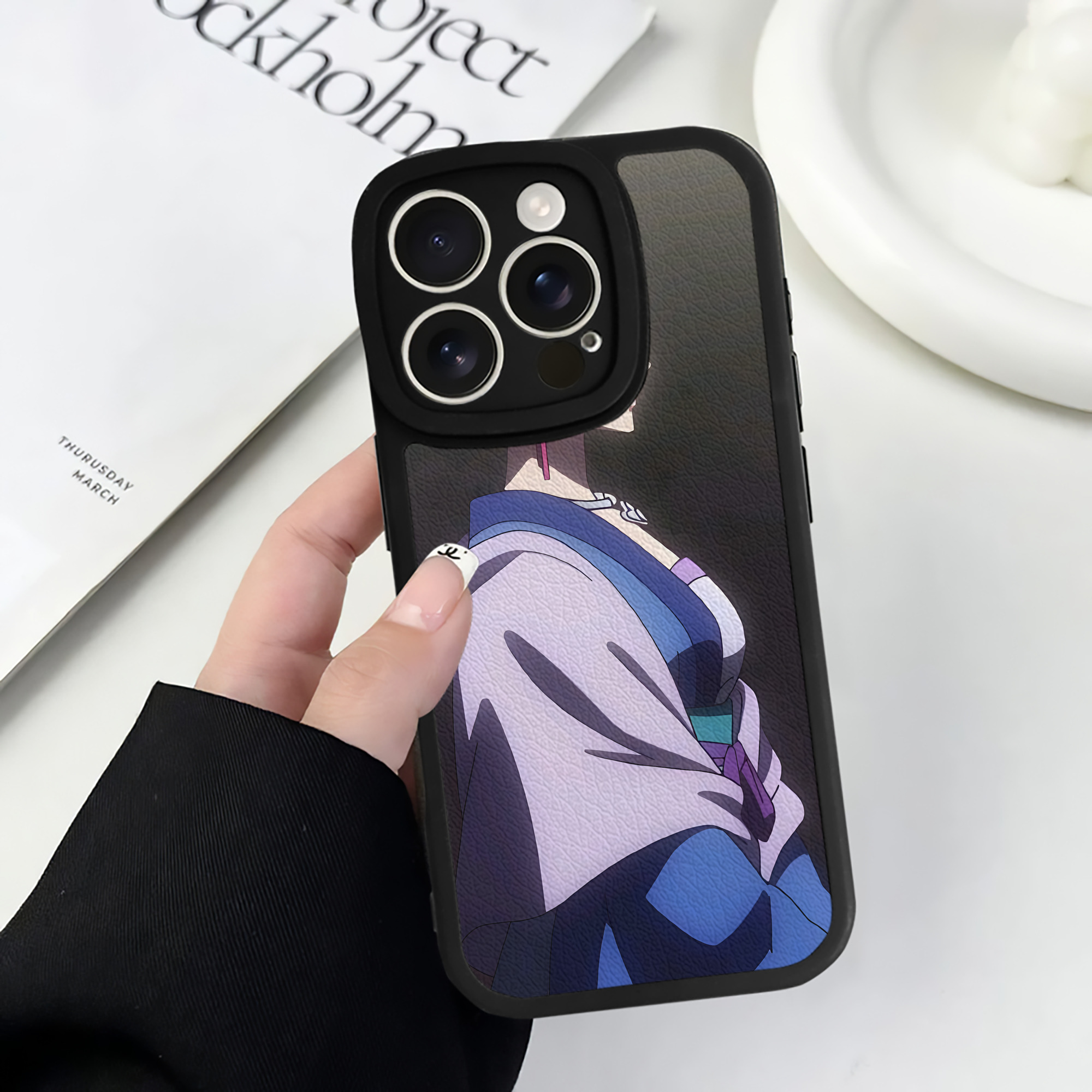 （画像用） 薬屋のひとりごと The Apothecary Diaries 【iPhone 16シリーズ対応】シリコンスマホケース（レザー調） 材質：シリコン